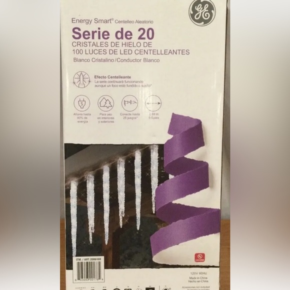 Energy Smart Holiday Ge Energy Smart Twinkling Ice Crystal Icicle